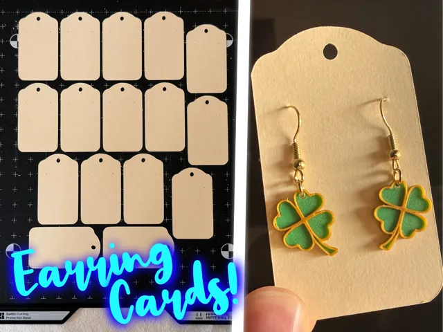 Earring Display Backing Cards