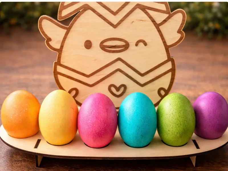 Easter Egg Holder with Chick