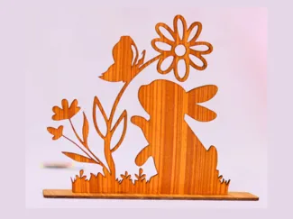 Coniglio Pasquale con base - Easter Bunny Decor