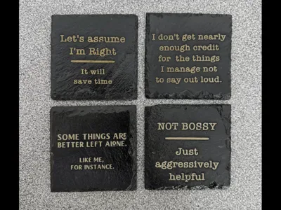 Fun Slate Coasters