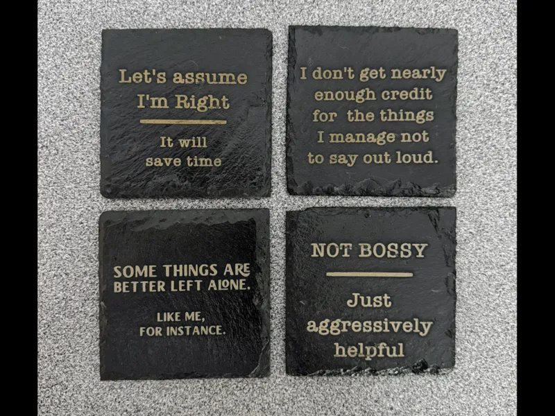 Fun Slate Coasters