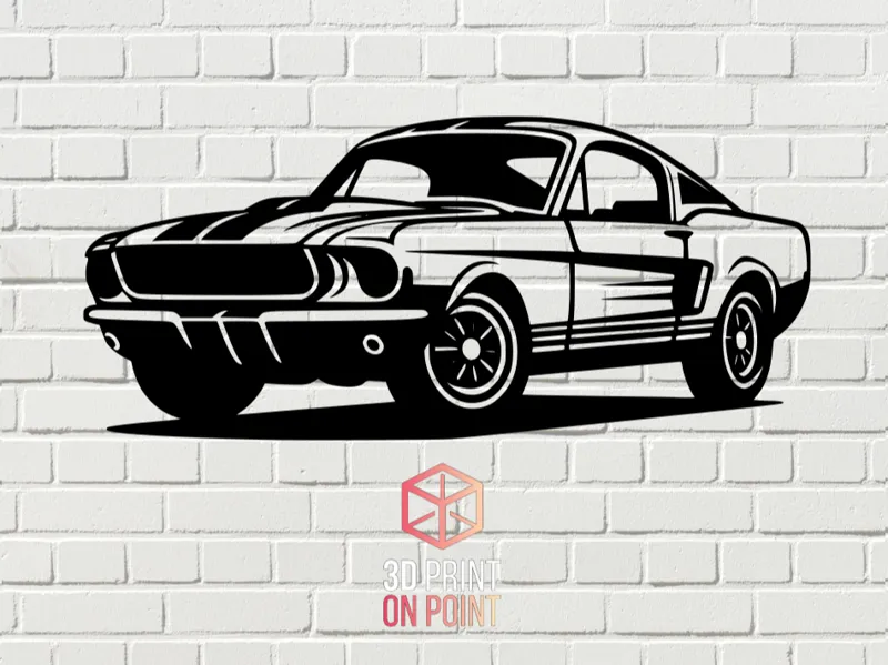 FORD MUSTANG  VINTAGE - 2D WALL ART #2✄
