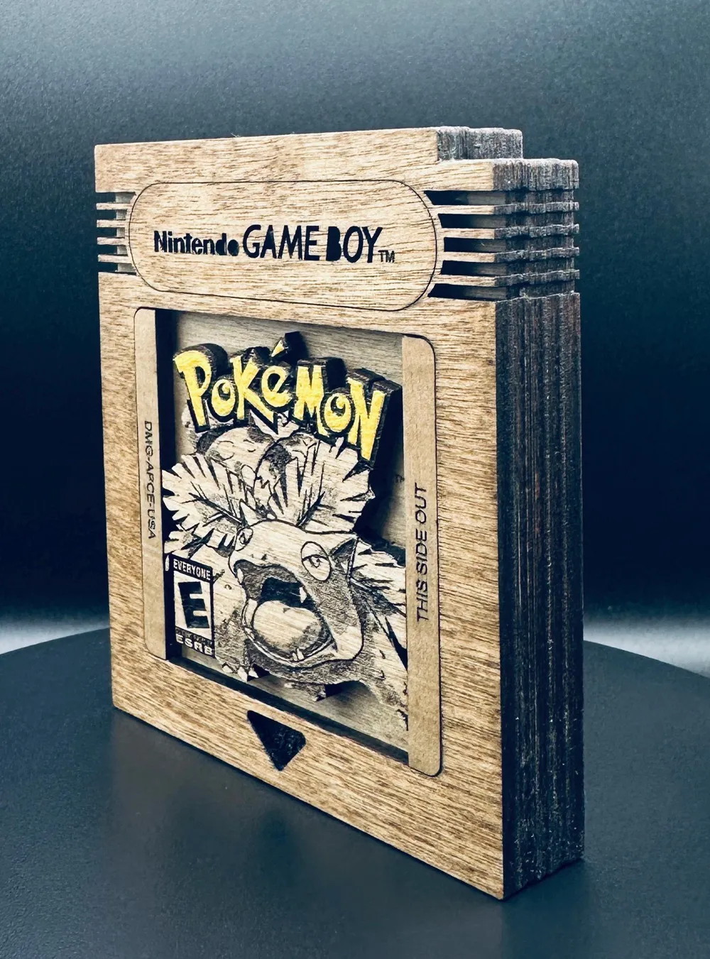 Pokémon Green - Gameboy cartridge - layer fan art - Free 3D Print Model ...
