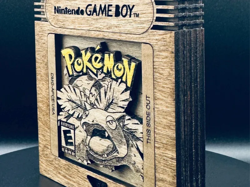 Pokémon Green - Gameboy cartridge - layer fan art