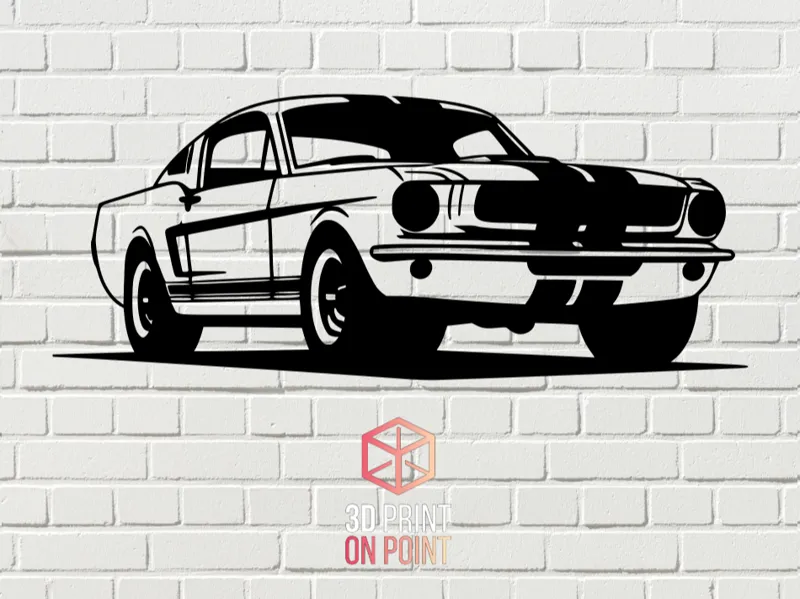 FORD MUSTANG  VINTAGE - 2D WALL ART #3✄