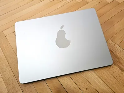 Macbook pear sticker