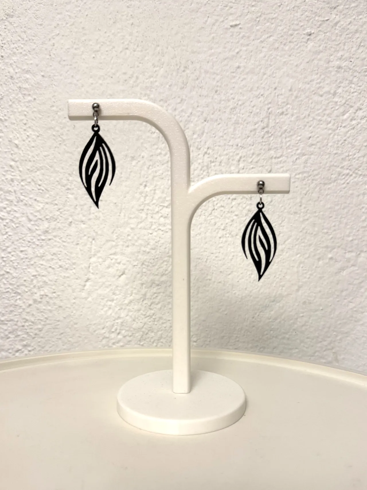 Feather earrings - Lightweight laser cut jewelry view 3