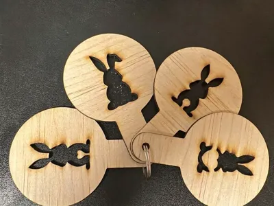 Easter bunny coffee decoration mold