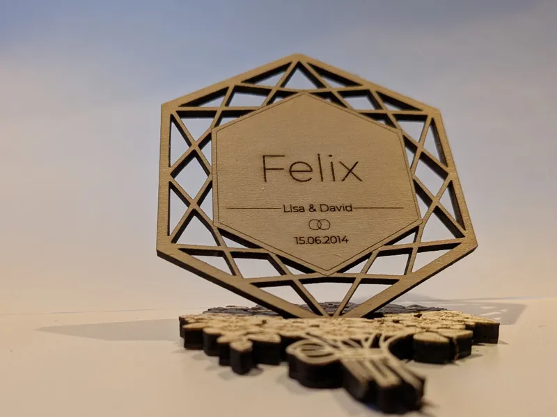 Wedding Place Card Holder – Floral Base