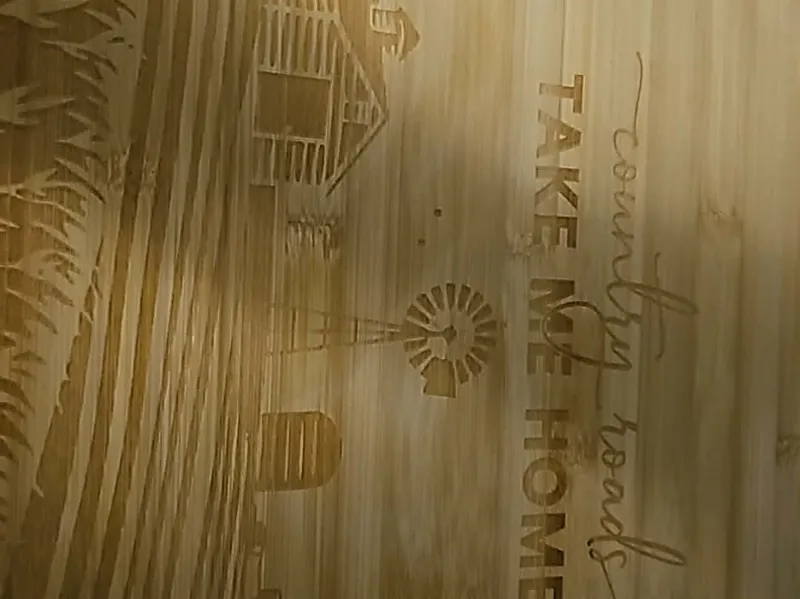 cutting board country roads 