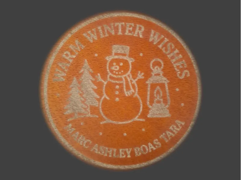 Winter Wishes coaster / lid