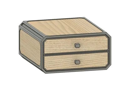 Panels for 2 Drawer Desk Organizer