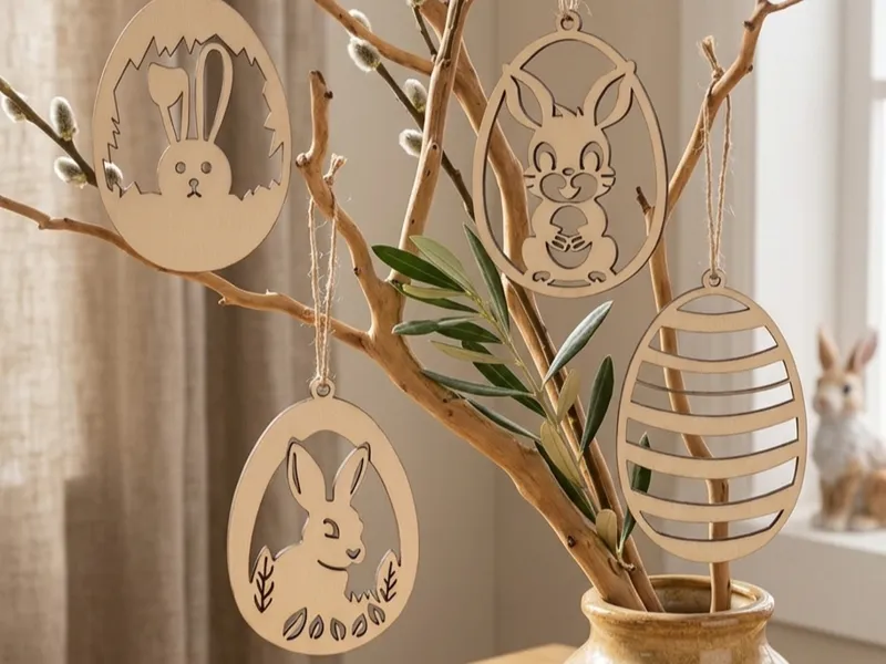 Easter Ornament Set - Nested Bunnies e Eggs ostern