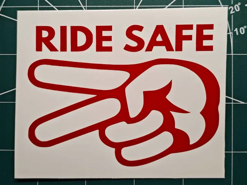 Aufkleber Ride Safe