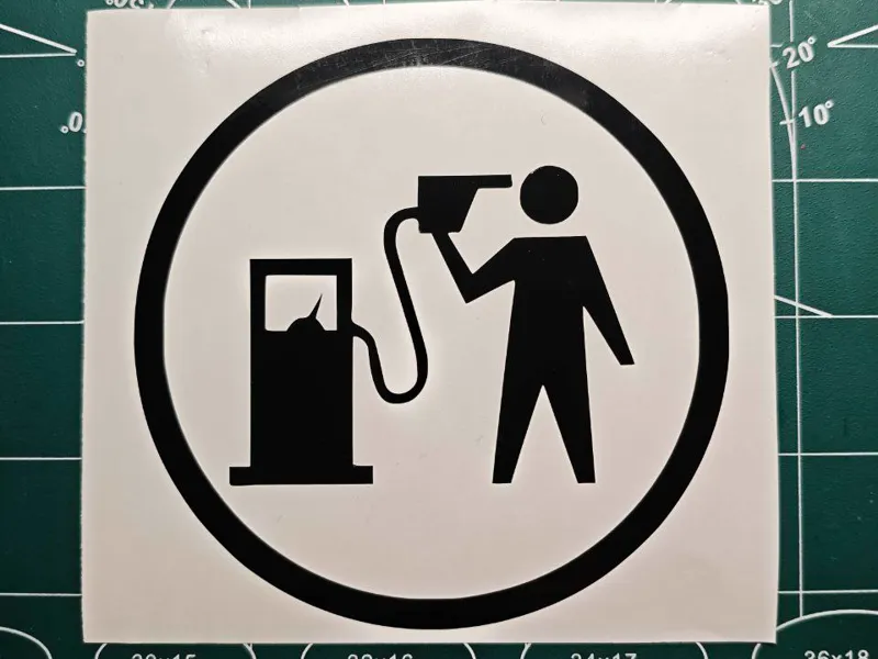 Aufkleber für Auto-/Tankdeckel