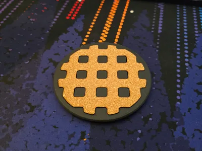 Laser Profile for  Coaster with Cork insert