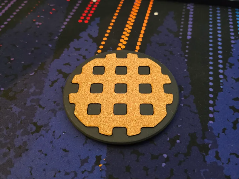 Laser Profile for  Coaster with Cork insert