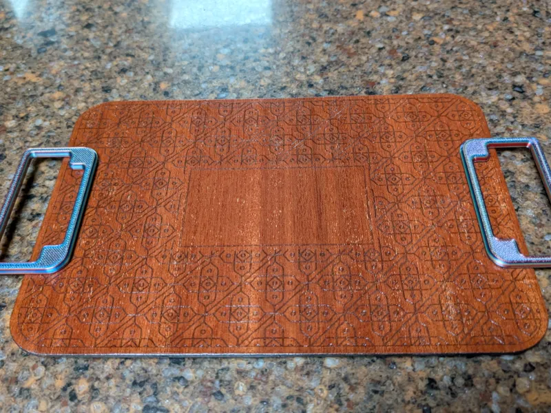 Tea Tray with pattern