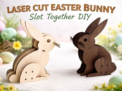 Easter Bunny Laser Cut – Wooden DIY Kit