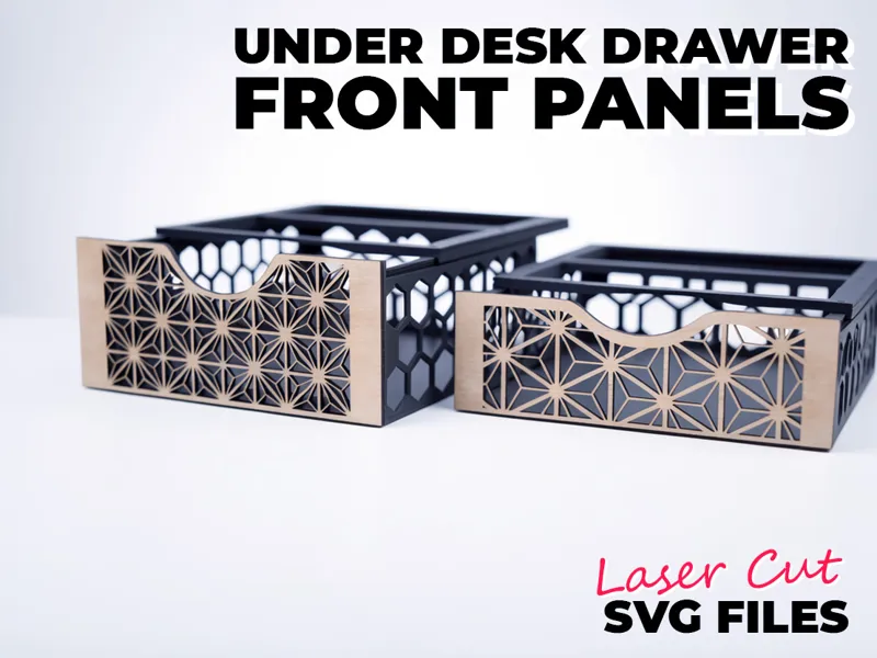 Under-Desk Drawer System Front Face - SVG Cutout