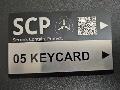 SCP Black 05 keycard