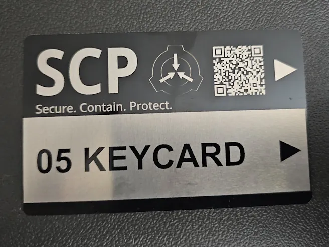 SCP Black 05 keycard