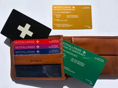 Emergency ID Card Aluminum 