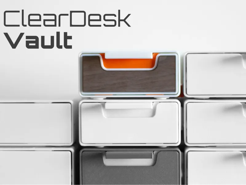 Wood Upgrade Kit — ClearDesk Vault
