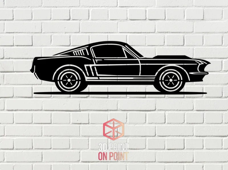 FORD MUSTANG  VINTAGE - 2D WALL ART #4✄