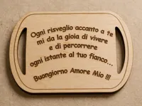 Vassoio con frase