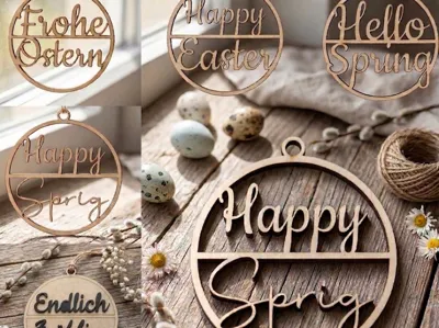 Osterornamente / Fr. Ostern / Lasercut Collection