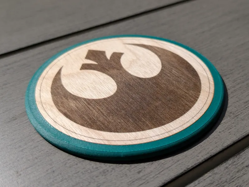 100mm Coaster - Rebel Alliance Logo