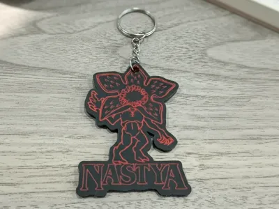 Demogorgon Stranger Things Handmade Keychain