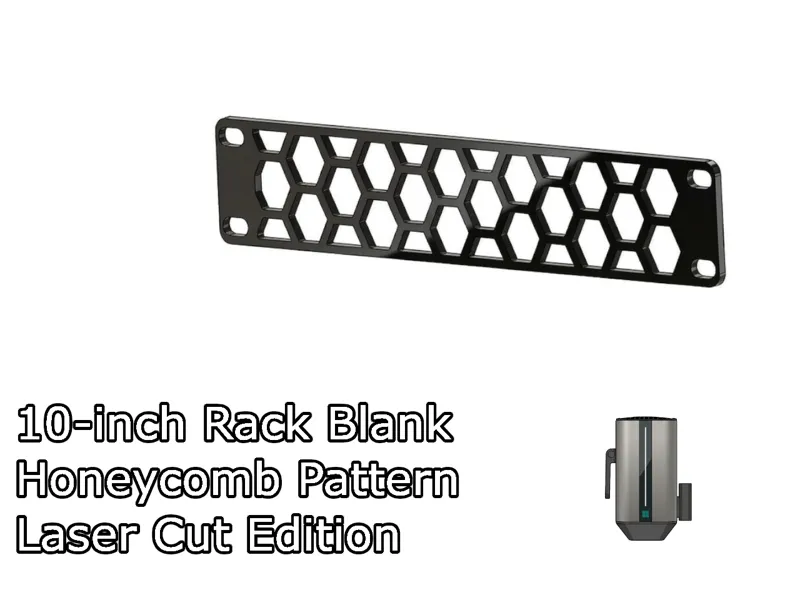 10-inch rack mount blank - Laser cut