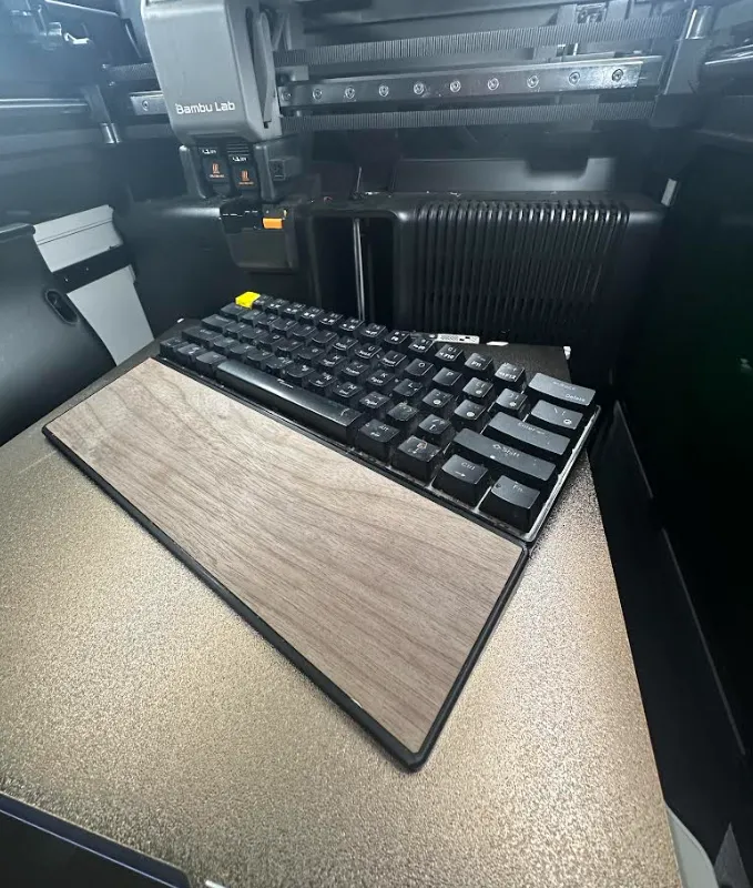 wood keyboard wrist rest ( lazer cut part) - Free 3D Print Model ...