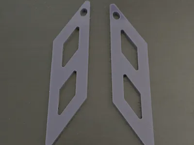 Diamond Triangle Earrings