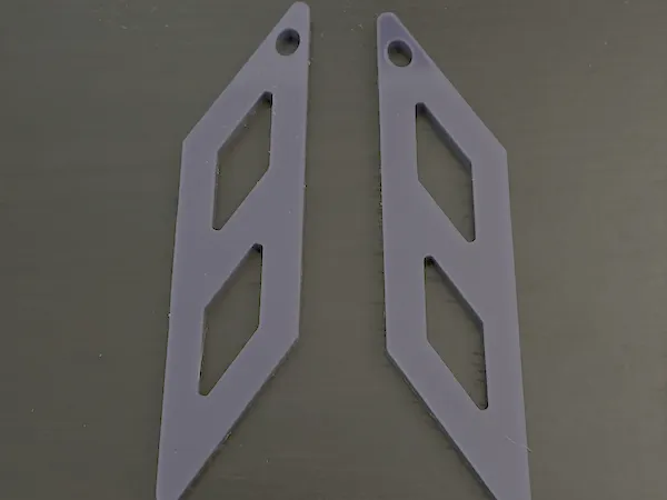 Diamond Triangle Earrings