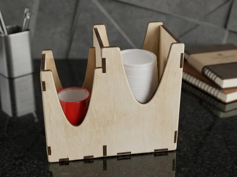 Organizzatore Bicchieri – Design a Incastro