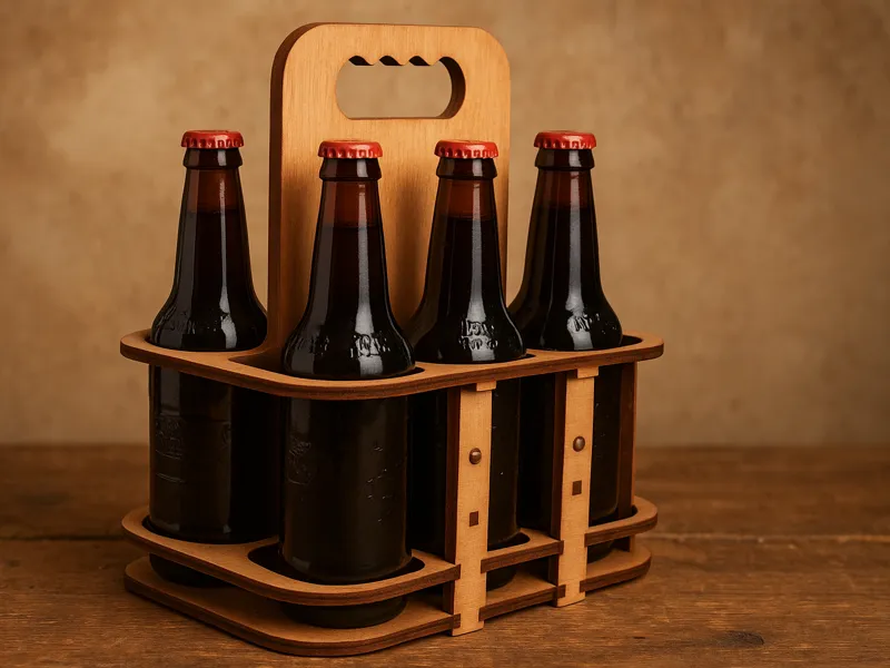 Portabottiglie o lattine Rustico - Beer Caddy