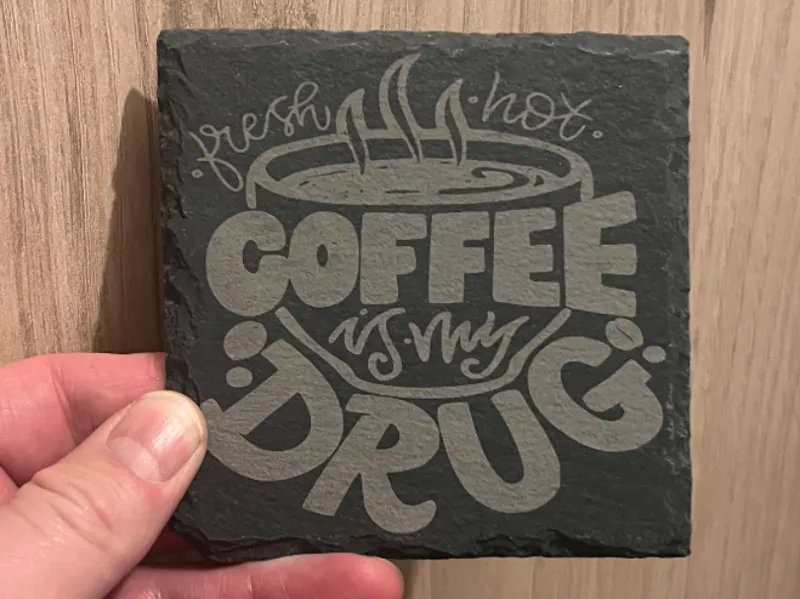 Coasters - Laser Engraved Slate – Coffee Decor