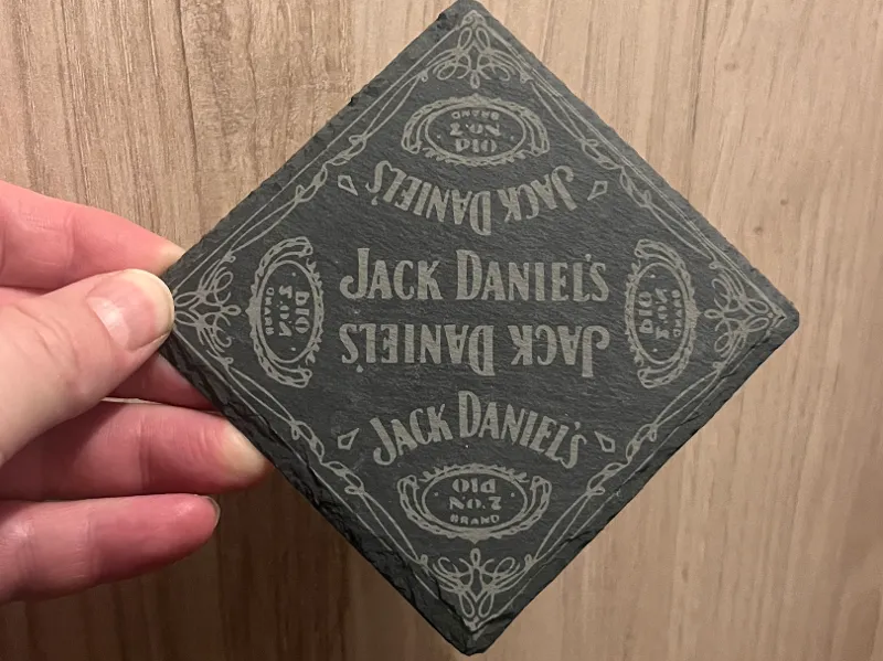 Coasters - Jack Daniel’s Style Slate Engraving #02