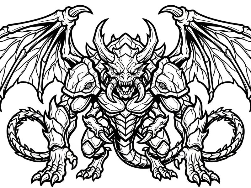 Mächtiger Gepanzerter Drache