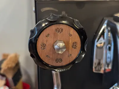 Profitec Pro 400 custom steam and water knob plate