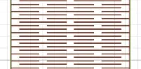 Laser Cut Flexible Living Hinge 3mm Straight Line