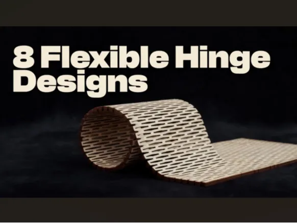 Flexible Laser Cut Hinge Template 8 designs 
