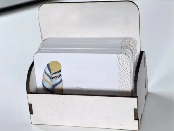 Business Card e Gift Card Stand - Desk Holder