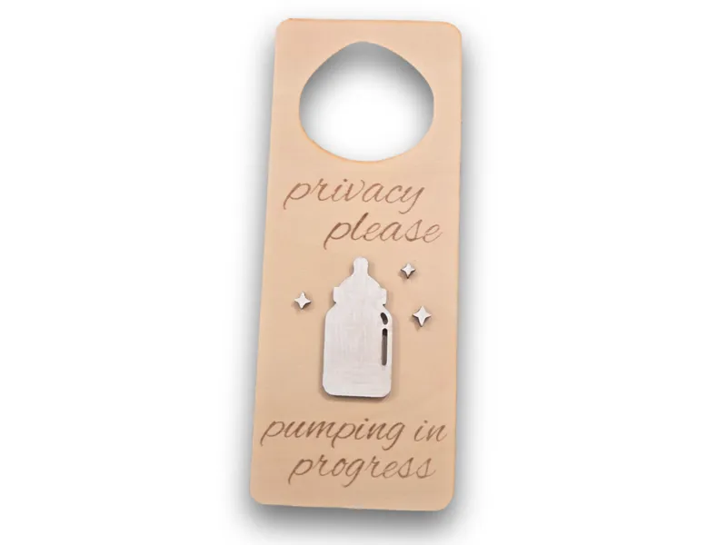Privacy Please – Pumping in Progress Door Hanger