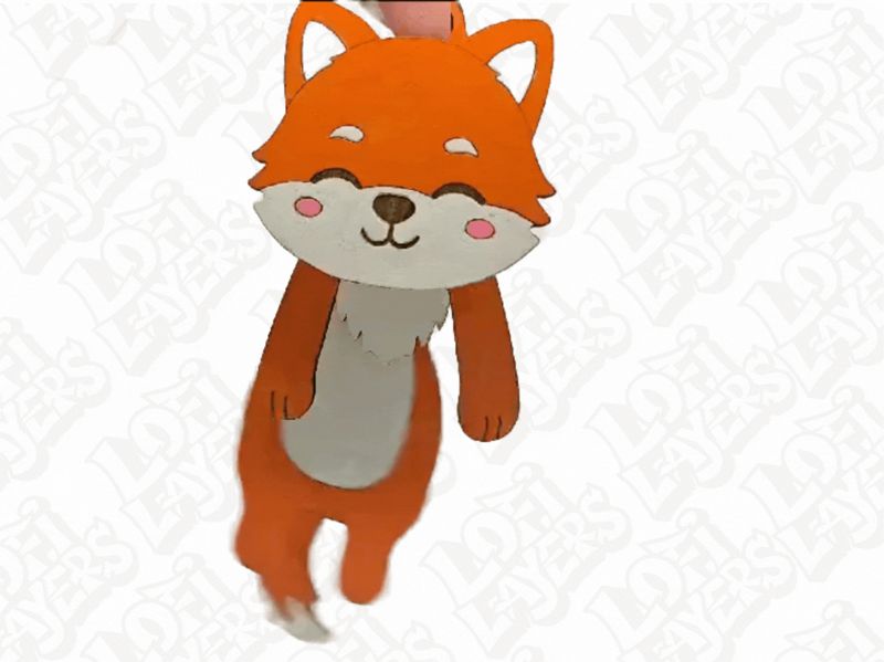 Hanging Fox Ornament