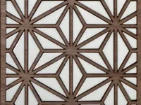 Asanoha stage top plate laser cut profile
