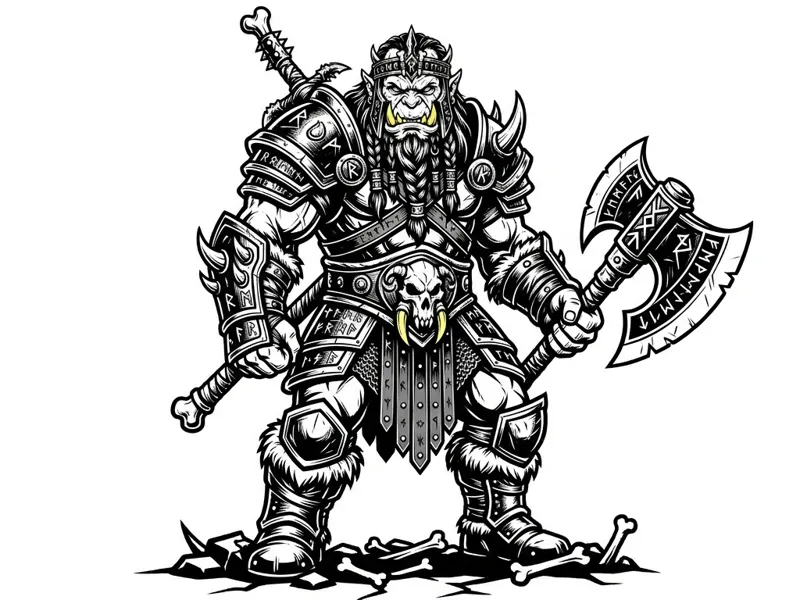 Nordischer Ork-Krieger 